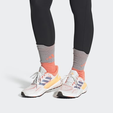 Women Running White Solarboost 5 Shoes