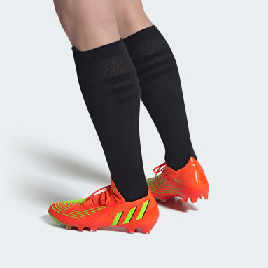 Fotboll Orange Predator Edge.1 Low Artificial Grass Boots