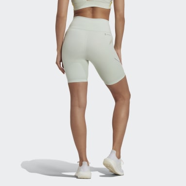 Hiit Seamless Rib Legging Short In Ice Blue