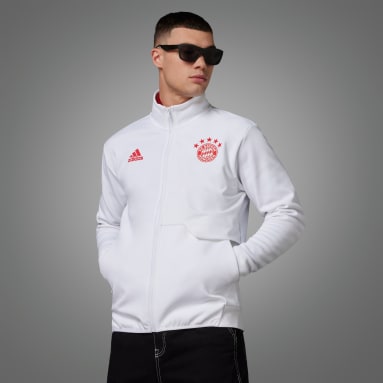 Men's Soccer White FC Bayern Anthem Jacket