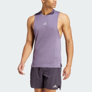Men Gym & Training Purple Designed for Training Workout HEAT.RDY Tank Top