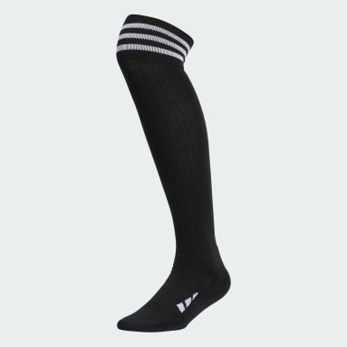 Women Golf Black 3-Stripes Knee-High Socks