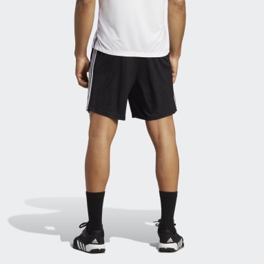 Shorts de Entrenamiento Train Essentials Piqué 3 Rayas Negro Hombre Training