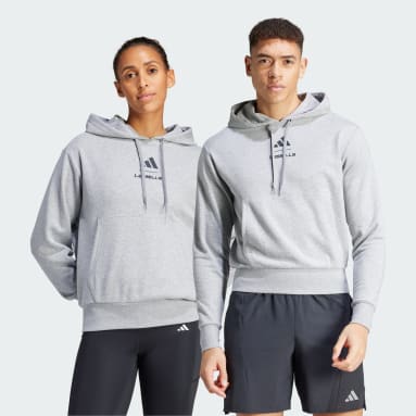 adidas Adventure Graphic Hoodie - Grey, Men's Lifestyle