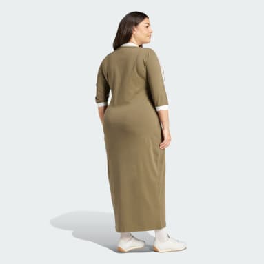 Adicolor Classics 3-Stripes V-Neck Maxi Dress (Plus Size)