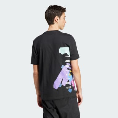 T-shirt rétro graphique Noir Hommes Originals