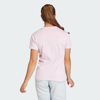 Camiseta LOUNGEWEAR Essentials Logo Rosa Mulher Sportswear