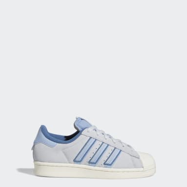 blue adidas youth shoes