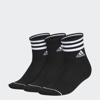 Cushioned 3-Stripes High Quarter Socks 3 Pairs