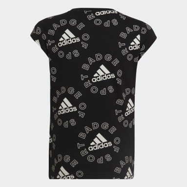 T-shirt Logo Noir Filles Sportswear
