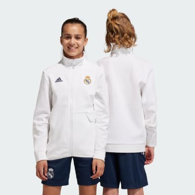 Veste Real Madrid Anthem Enfants Blanc Enfants Football