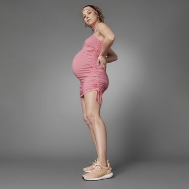 Women Training Pink Grow Positivity Maternity Dress