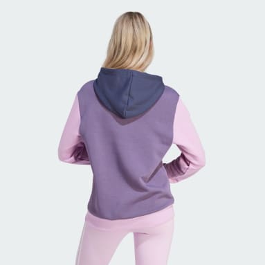 Sudadera con capucha Essentials Logo Boyfriend Fleece Violeta Mujer Sportswear