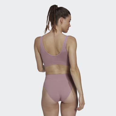 Women Sportswear Purple Active Seamless Micro-Stretch Scoop Lounge Bra