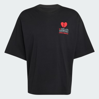 V-DAY HEART BROKEN CAT GRAFIK-T-SHIRT