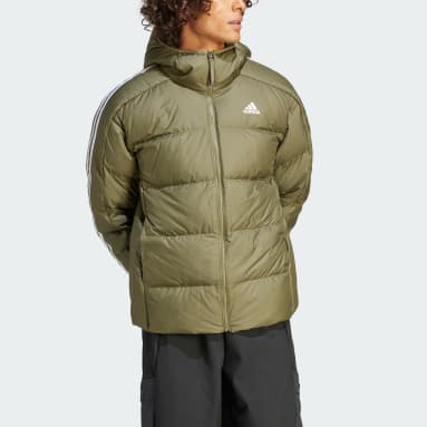 Men Sportswear Green Essentials Midweight Down Hooded Jacket