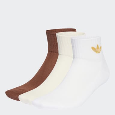Originals White MID-CUT ANKLE SOCKS - 3 PAIRS