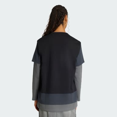 CAMISETA FOLGADA DE MANGA LONGA PARA SER USADA EM CAMADAS