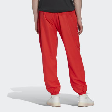 Men Sportswear Red Woven Pants