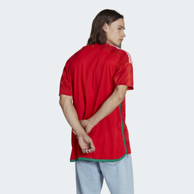 Men's Soccer Red Wales 22 Home Jersey