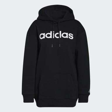 Ženy Sportswear čierna Mikina s kapucňou Essentials Oversize Fleece