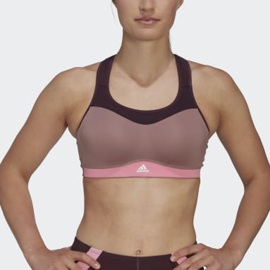 Ženy Tréning A Fitnes fialová Športová podprsenka adidas TLRD Impact Training High-Support