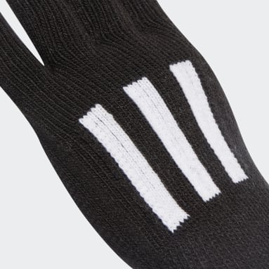 Training Black 3-Stripes Conductive Gloves