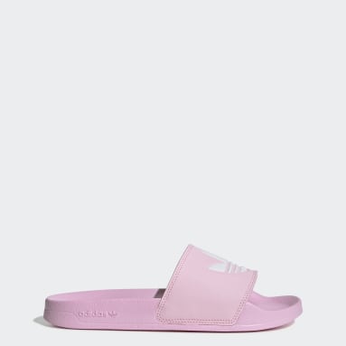 rose gold adidas slides