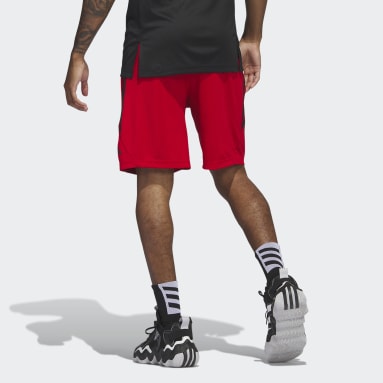 Shorts Basquete Legends 3-Stripes Vermelho Homem Basquete