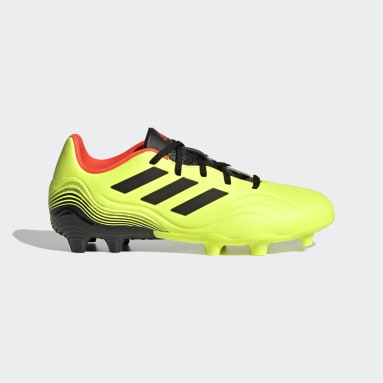 Children Football Yellow Copa Sense.3 Firm Ground Boots