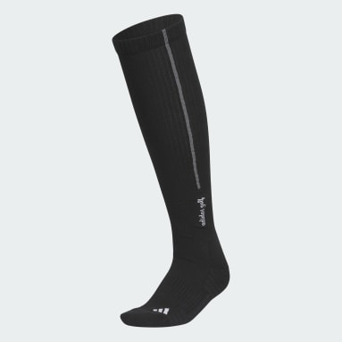 Women Golf Black 버티컬 라인 니 삭스