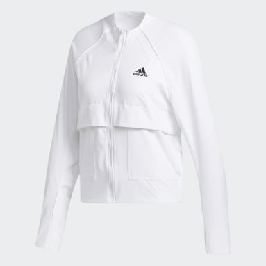 Women Sportswear White VRCT Woven Jacket