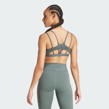 adidas Yoga Studio Light-Support Bra - Green