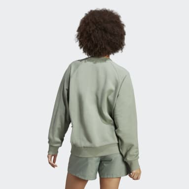 Polera City Escape Holgada Cuello Redondo Verde Mujer Sportswear