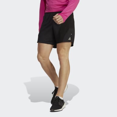Άνδρες Τρέξιμο Μαύρο Run Icons 3 Bar Logo Shorts