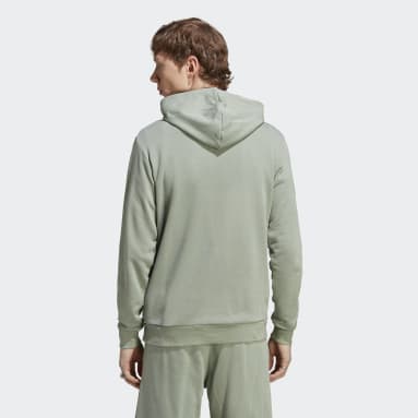 Polera Con Capucha Essentials+ Made With Hemp Verde Hombre Originals