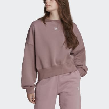Sweat-shirt en molleton Adicolor Essentials Violet Femmes Originals