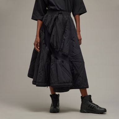 Women's Y-3 Black Y-3 Quilted Skirt
