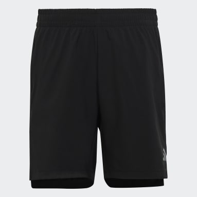 Pantalón corto AEROREADY Woven 3 bandas Negro Niño Running