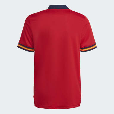 Camiseta primera equipación España 21/22 Rojo Niño Fútbol