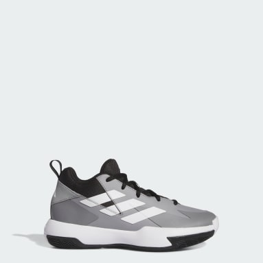 Grey adidas online basketball shoes