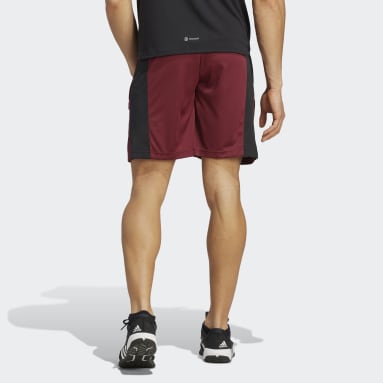 Άνδρες Γυμναστήριο Και Προπόνηση Burgundy Train Essentials Seasonal Camo Shorts