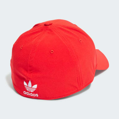 Gorra Adicolor Classic Trefoil Stonewashed Baseball Rojo Originals