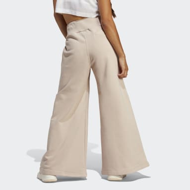 Pantalon large en molleton Lounge Marron Femmes Sportswear