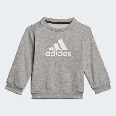 Tuta Badge of Sport French Terry Grigio Bambini Sportswear