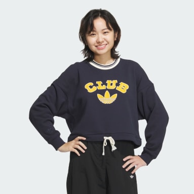 สเวตเตอร์คอกลมพิมพ์ลาย Collegiate