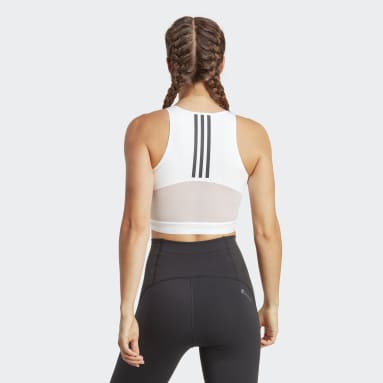 AEROREADY Hyperglam Crop Tanktopp Hvit