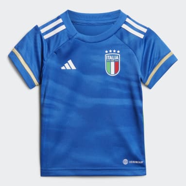 Kinder Fußball Italien 23 Mini-Heimausrüstung Blau