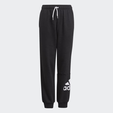 Chlapci Sportswear čierna Tepláky Essentials French Terry
