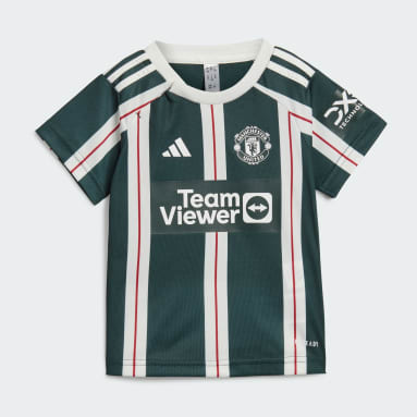 Kinder Fußball Manchester United 23/24 Auswärtsausrüstung für Kinder Grün
